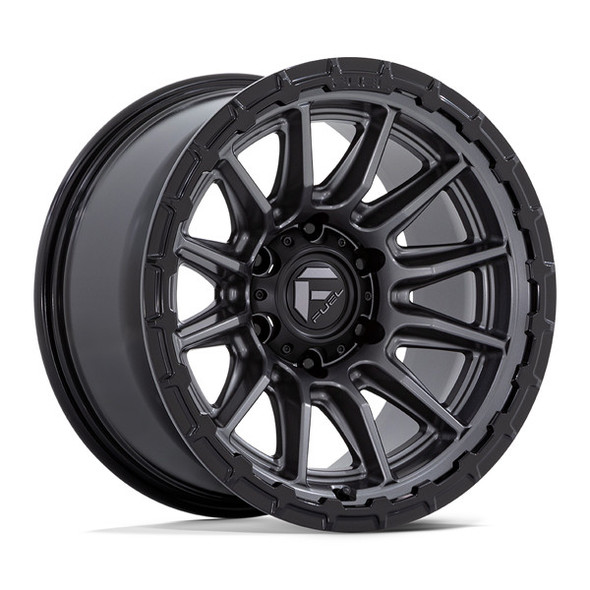 Fuel Offroad Wheels Piston FC866 Matte Gunmetal with Gloss Black Lip 20x10 -18mm Offset 5x127 (5x5) | Fits Jeep Wrangler 07-Present and Jeep Gladiator Fuel Offroad Wheels Piston FC866 Matte Gunmetal with Gloss Black Lip 20x10 -18mm Offset 5x127 (5x5) | Fits Jeep Wrangler 07-Present and Jeep Gladiator