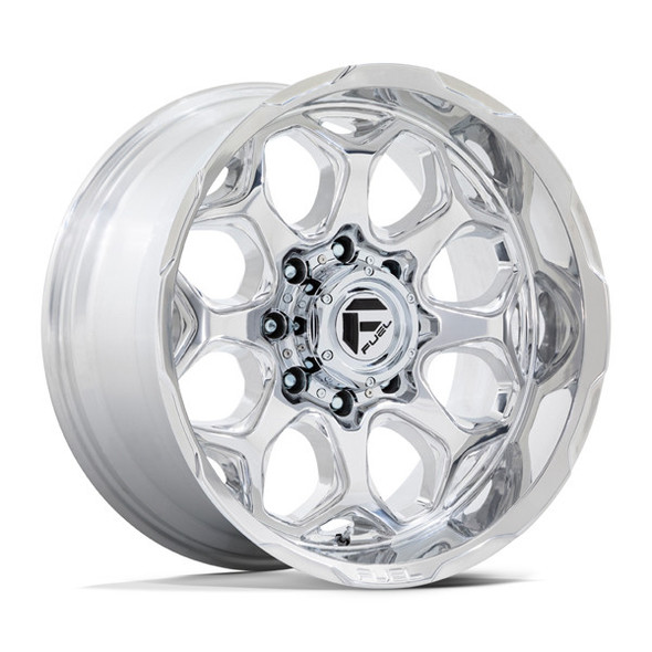 Fuel Offroad Wheels Scepter FC862 Polished Milled 22x12 -44mm Offset 5x127 (5x5) | Fits Jeep Wrangler 07-Present and Jeep Gladiator