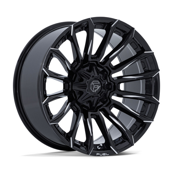 Fuel Offroad Wheels Blade FC889 Gloss Black Milled 22x10 -18mm Offset 5x127 (5x5),5x139.7 (5x5.5) | Fits Jeep Wrangler 07-Present and Jeep Gladiator