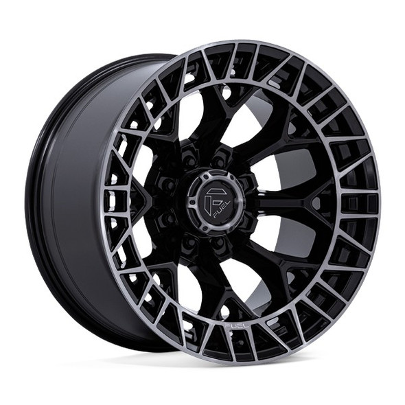 Fuel Offroad Wheels Charger FC873 Gloss Black Brushed Face Dark Tint 22x12 -44mm Offset 8x165.1 (8x6.5)