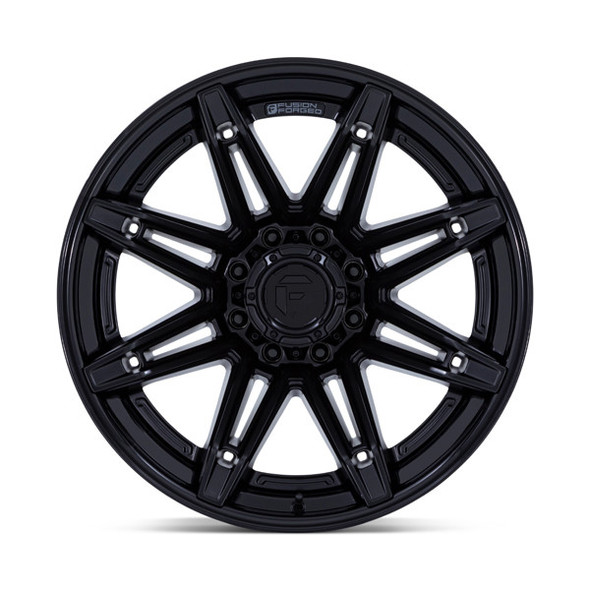 Fuel Offroad Wheels Brawl FC401 Matte Black With Gloss Black Lip 22x12 -44mm Offset 8x180