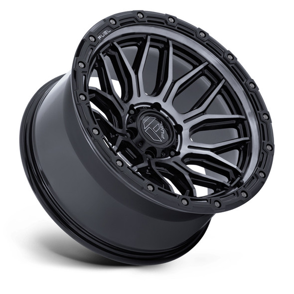 Fuel Offroad Wheels Surge FC881 Gloss Black Machined with Gray Tint 17x9 20mm Offset 5x127 (5x5) | Fits Jeep Wrangler 07-Present and Jeep Gladiator