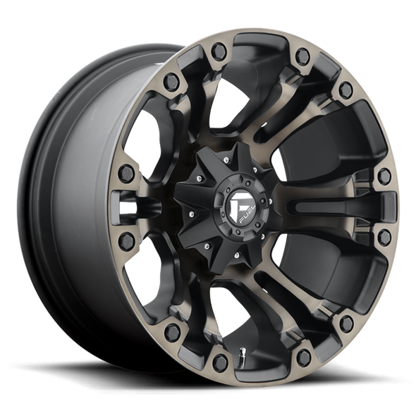 Fuel Offroad Wheels Vapor D569 Matte Black w/ Double Dark Tint 20x9 1mm Offset 8x165.1 (8x6.5)