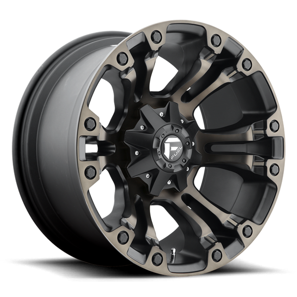 Fuel Offroad Wheels Vapor D569 Matte Black w/ Double Dark Tint 20x10 -18mm Offset 8x170