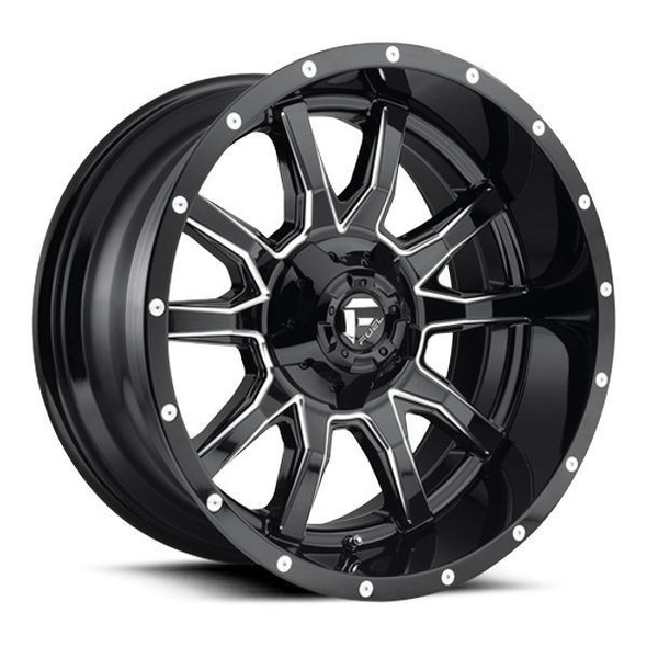 Fuel Offroad Wheels Vandal D627 Gloss Black Milled 20x10 -18mm Offset 5x139.7 (5x5.5),5x150 Fuel Offroad Wheels Vandal D627 Gloss Black Milled 20x10 -18mm Offset 5x139.7 (5x5.5),5x150