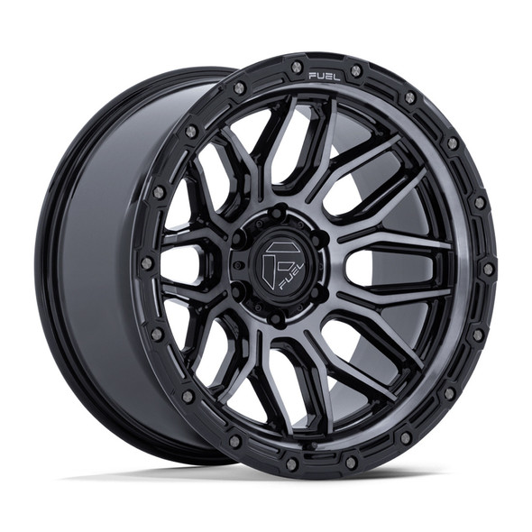 Fuel Offroad Wheels Surge FC881 Gloss Black Machined with Gray Tint 20x9 20mm Offset 5x127 (5x5) | Fits Jeep Wrangler 07-Present and Jeep Gladiator