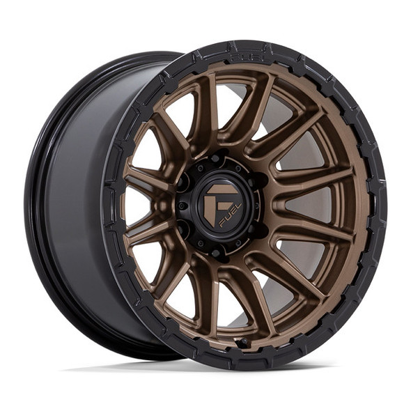 Fuel Offroad Wheels Piston FC866 Matte Bronze with Gloss Black Lip 22x9.5 20mm Offset 5x127 (5x5) | Fits Jeep Wrangler 07-Present and Jeep Gladiator Fuel Offroad Wheels Piston FC866 Matte Bronze with Gloss Black Lip 22x9.5 20mm Offset 5x127 (5x5) | Fits Jeep Wrangler 07-Present and Jeep Gladiator