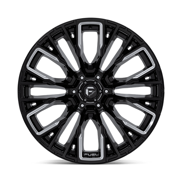 Fuel Offroad Wheels Rebar D849 Gloss Black Milled 22x12 -44mm Offset 6x135