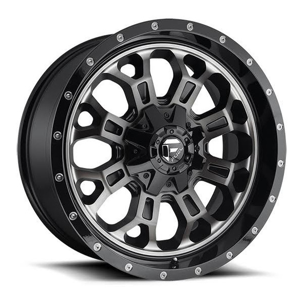 Fuel Offroad Wheels Crush D561 Gloss Black Double Dark Tint 20x10 -18mm Offset 8x165.1 (8x6.5)