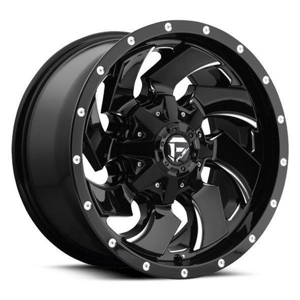 Fuel Offroad Wheels Cleaver D574 Gloss Black Milled 20x10 -18mm Offset 8x165.1 (8x6.5) Fuel Offroad Wheels Cleaver D574 Gloss Black Milled 20x10 -18mm Offset 8x165.1 (8x6.5)