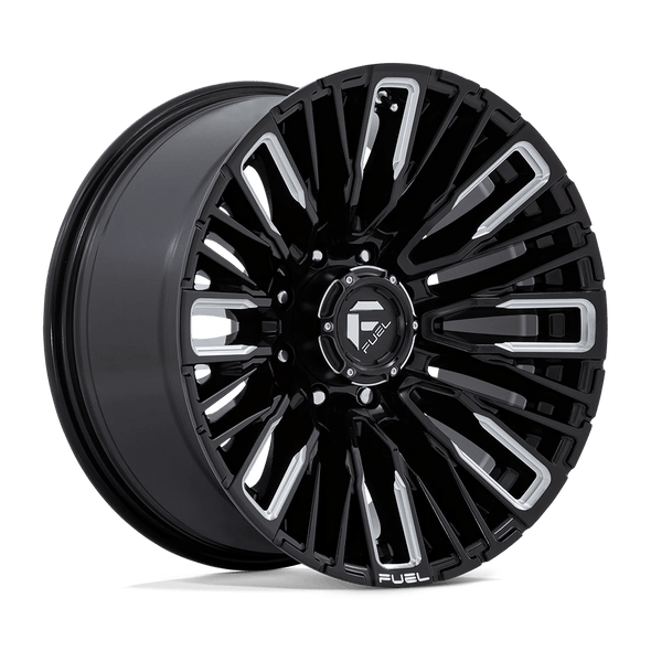 Fuel Offroad Wheels Rebar D849 Gloss Black Milled 20x10 -18mm Offset 8x180