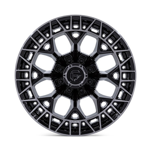 Fuel Offroad Wheels Charger FC873 Gloss Black Brushed Face Dark Tint 20x9 1mm Offset 8x165.1 (8x6.5)