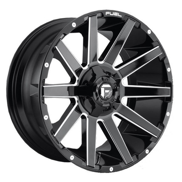 Fuel Offroad Wheels Contra D615 Gloss Black Milled 20x9 20mm Offset 8x165.1 (8x6.5) Fuel Offroad Wheels Contra D615 Gloss Black Milled 20x9 20mm Offset 8x165.1 (8x6.5)
