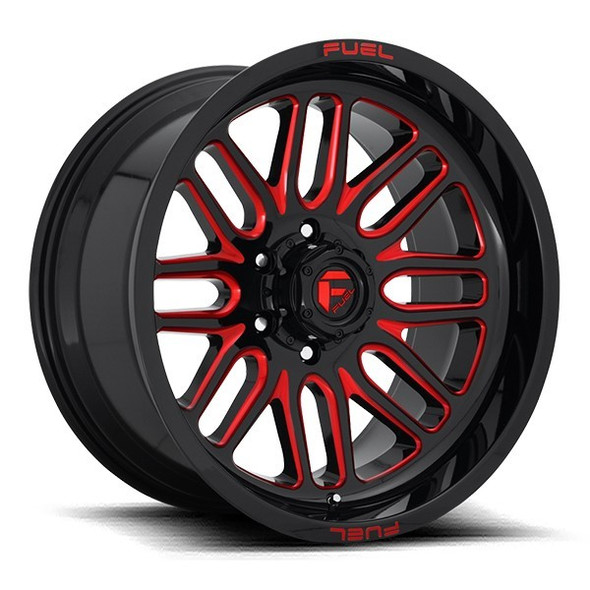 Fuel Offroad Wheels Ignite D663 Gloss Black w/Candy Red 20x10 -18mm Offset 5x127 (5x5) | Fits Jeep Wrangler 07-Present and Jeep Gladiator Fuel Offroad Wheels Ignite D663 Gloss Black w/Candy Red 20x10 -18mm Offset 5x127 (5x5) | Fits Jeep Wrangler 07-Present and Jeep Gladiator