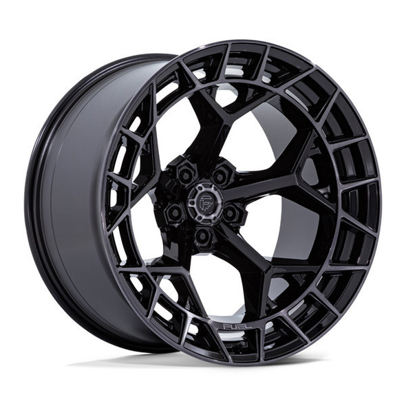 Fuel Offroad Wheels Charger FC873 Gloss Black Brushed Face Dark Tint 17x9 1mm Offset 6x135