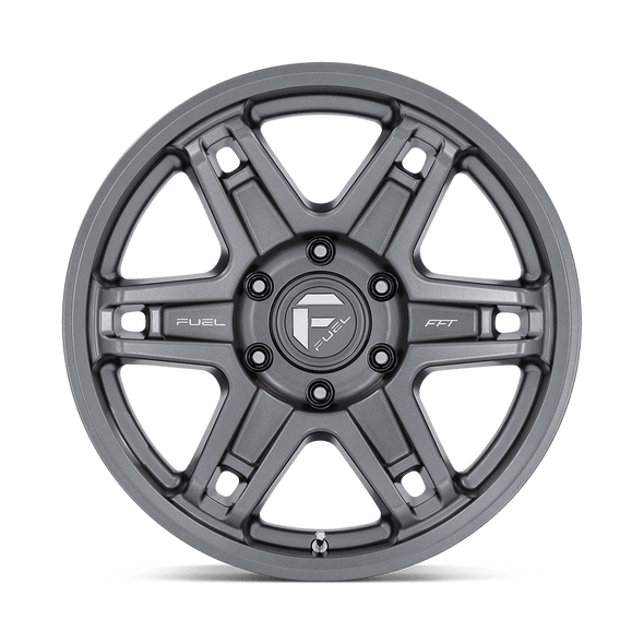 Fuel Offroad Wheels Slayer D838 Matte Gunmetal 20x9 1mm Offset 5x127 (5x5) | Fits Jeep Wrangler 07-Present and Jeep Gladiator
