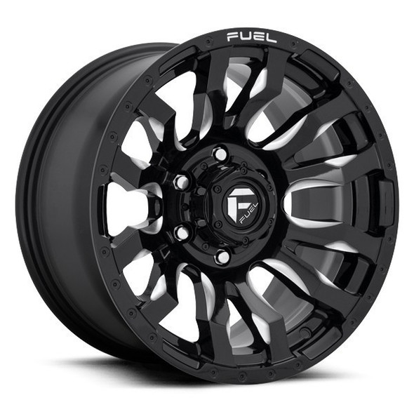 Fuel Offroad Wheels Blitz D673 Gloss Black Milled 18x9 20mm Offset 8x165.1 (8x6.5) Fuel Offroad Wheels Blitz D673 Gloss Black Milled 18x9 20mm Offset 8x165.1 (8x6.5)