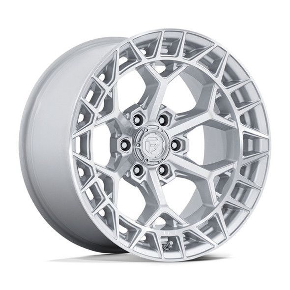 Fuel Offroad Wheels Charger FC873 Gloss Silver W/ Machined Face 17x9 1mm Offset 5x127 (5x5) | Fits Jeep Wrangler 07-Present and Jeep Gladiator