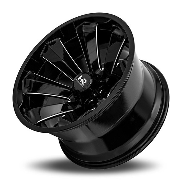 Hardrock Offroad Wheels H506 Gloss Black Milled 20x12 -44mm Offset 5x127 (5x5) | Fits Jeep Wrangler 07-Present and Jeep Gladiator Hardrock Offroad Wheels H506 Gloss Black Milled 20x12 -44mm Offset 5x127 (5x5) | Fits Jeep Wrangler 07-Present and Jeep Gladiator