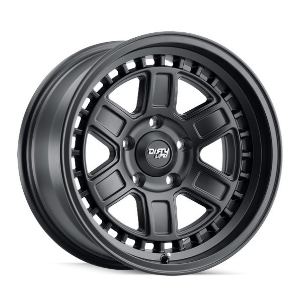DirtyLife Wheels Cage 9308 Matte Black 17x8.5 -6mm Offset 5x127 (5x5) | Fits Jeep Wrangler 07-Present and Jeep Gladiator DirtyLife Wheels Cage 9308 Matte Black 17x8.5 -6mm Offset 5x127 (5x5) | Fits Jeep Wrangler 07-Present and Jeep Gladiator