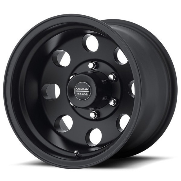 American Racing Wheels Baja AR172 Satin Black 16x8 0mm Offset 5x127 (5x5) | Fits Jeep Wrangler 07-Present and Jeep Gladiator