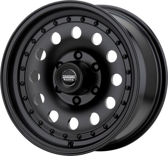 American Racing Wheels Outlaw II AR62 Satin Black 15x8 -19mm Offset 5x127 (5x5) | Fits Jeep Wrangler 07-Present and Jeep Gladiator