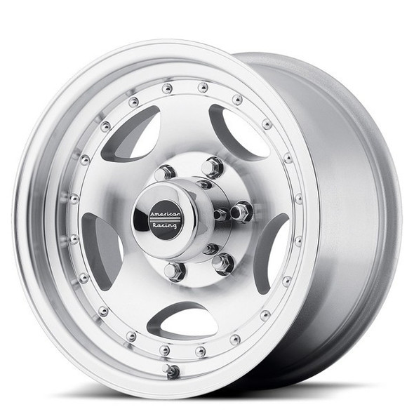 American Racing Wheels AR23 Machined 15x7 -6mm Offset 5x120.7 (5x4.75)