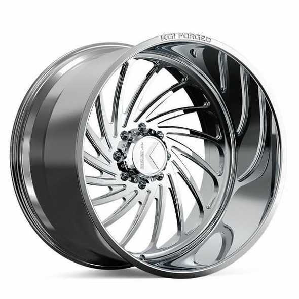 KG1 Forged Wheels Bender KF023 Polished 24x14 -76mm Offset 5x127 (5x5)| Fits Jeep Wrangler 07-Up and Jeep Gladiator