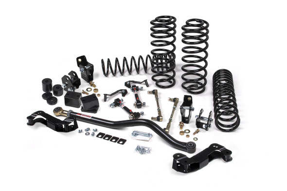 2018-2025 Jeep Wrangler JL J-Kontrol 2.5 Inch Lift Kit 4 Door w/Shock Extension Brackets Standard Rate Coils JSPEC