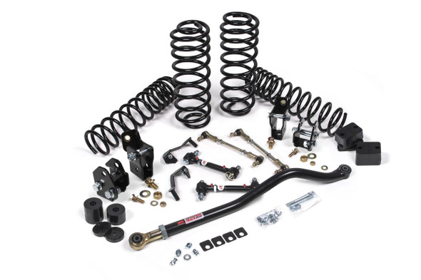 2018-2025 Jeep Wrangler JL J-Venture 2.5 Inch Lift Kit 4 Door w/Shock Extension Brackets Standard Rate Coils JSPEC