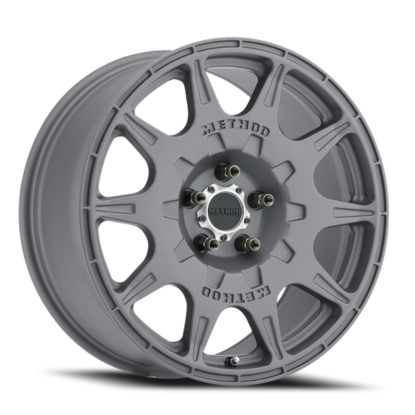 Method MR502 RALLY 17x8 +38mm Offset 5x4.5 67.1mm CB Titanium Wheel