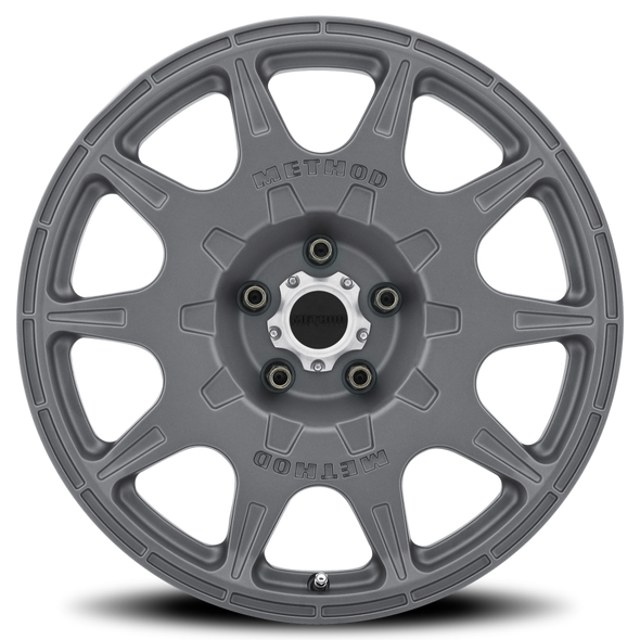 Method MR502 RALLY 17x8 +38mm Offset 5x4.5 67.1mm CB Titanium Wheel