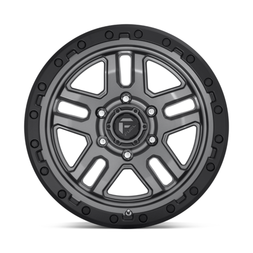 Fuel Offroad Wheels Ammo D701 Matte Gun Metal with Black Bead Ring 18x9 1mm Offset 6x139.7 (6x5.5)