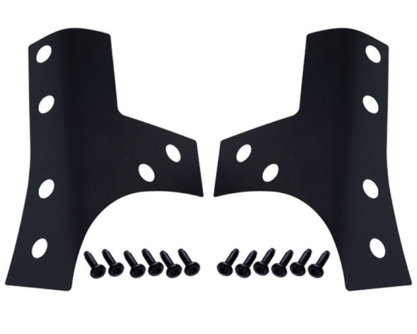 Kentrol 07-18 Jeep Wrangler JK Windshield Support Overlays Pair - Textured Black