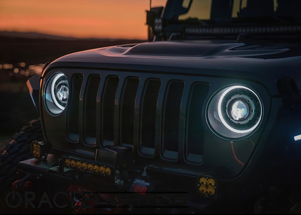 Oracle Jeep JL/Gladiator JT Oculus Bi-LED Projector Headlights - Amber/White Switchback