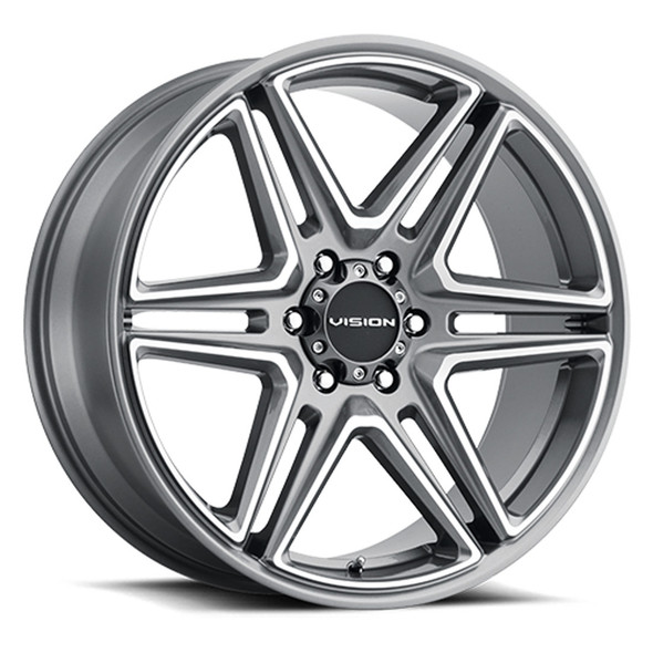 Vision 476 - 20x9 - 5x139.7 BP - 15mm Offset - Gunmetal Wheel