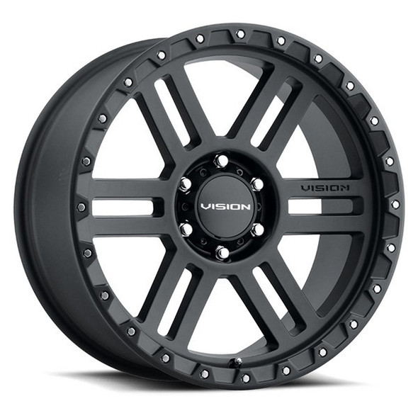 Vision 354 - 18x9 - 5x127 BP - 12mm Offset - Black Wheel