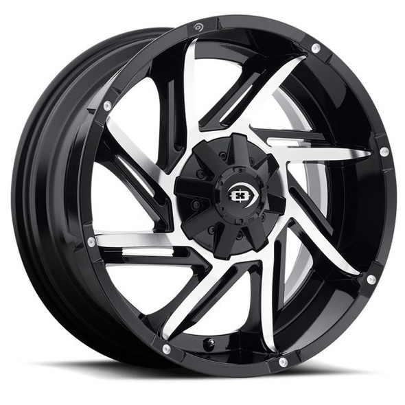Vision 422 - 20x12 - 8x165.1 BP - -51mm Offset - Black Wheel