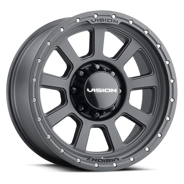 Vision 350 - 17x9 - 8x165.1 BP - -12mm Offset - Black Wheel