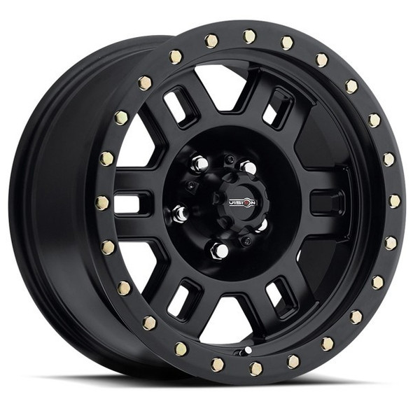 Vision 398 - 18x9 - 6x139.7 BP - 0mm Offset - Black Wheel