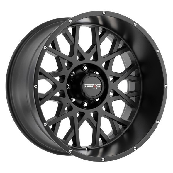 Vision 412 - 18x9 - 8x165.1 BP - 12mm Offset - Black Wheel