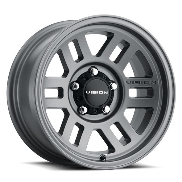 Vision 355 - 17x9 - 5x127 BP - -12mm Offset - Gunmetal Wheel