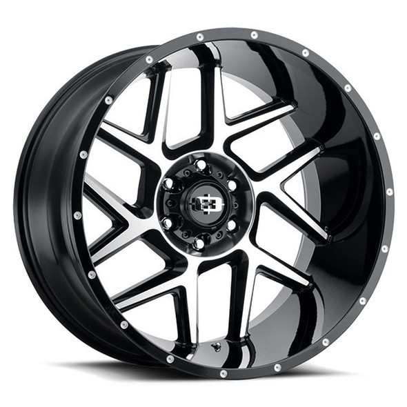 Vision 360 - 20x9 - 5x139.7 BP - 12mm Offset - Black Wheel