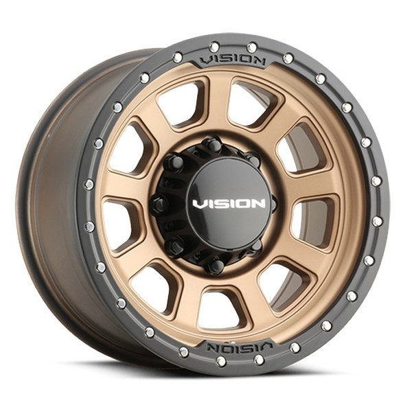 Vision 350 - 17x9 - 8x165.1 BP - 12mm Offset - Black Wheel