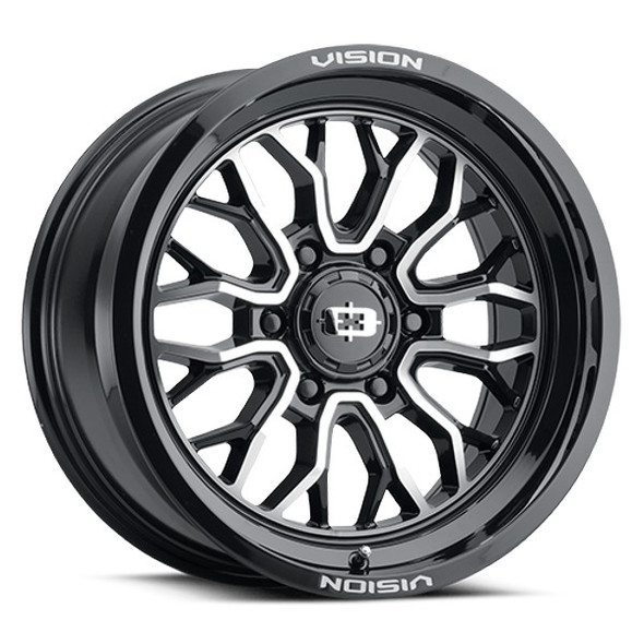 Vision 402 - 18x9 - 6x139.7 BP - -12mm Offset - Black Wheel