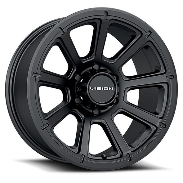 Vision 353 - 17x8.5 - 8x170 BP - 18mm Offset - Black Wheel