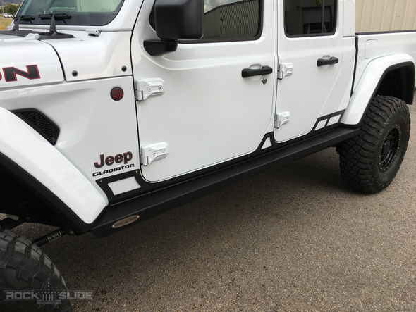 Rock Slide Engineering | JT Step Slider Rocker Guards | Fits Jeep Gladiator JT | AX-SS-RG-JT4
