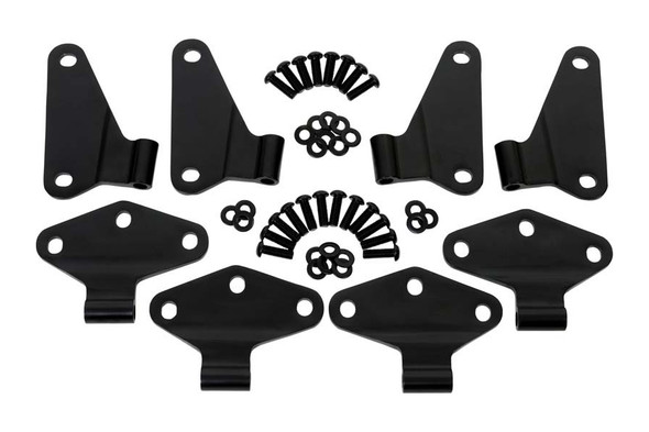 Kentrol 8-Pieces Body Door Hinge Set - Black |50581