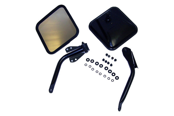 Crown Automotive Complete Side Mirror Set |5462736K-Fits Jeep Wrangler YJ / CJ7 / CJ6 / CJ5