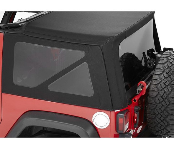 Bestop SuperTop NX Soft Top Replacement Tinted Window Kit Black Twill |58442-17